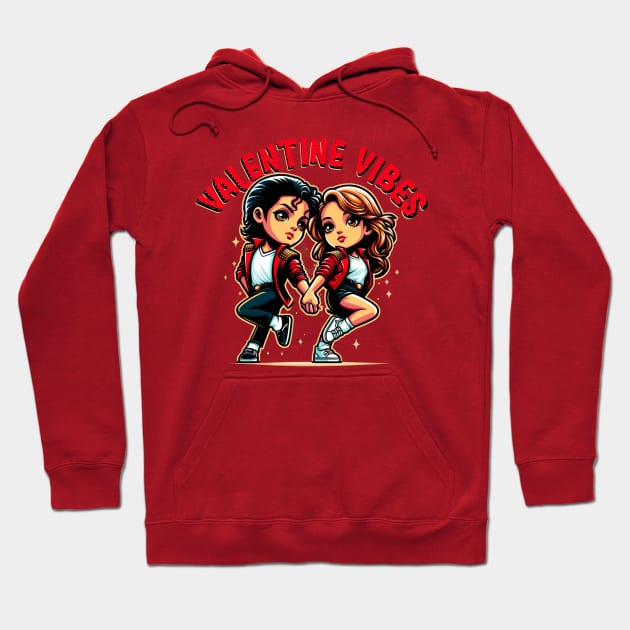 Valentine's Day Vibes Hoodie by fadinstitute